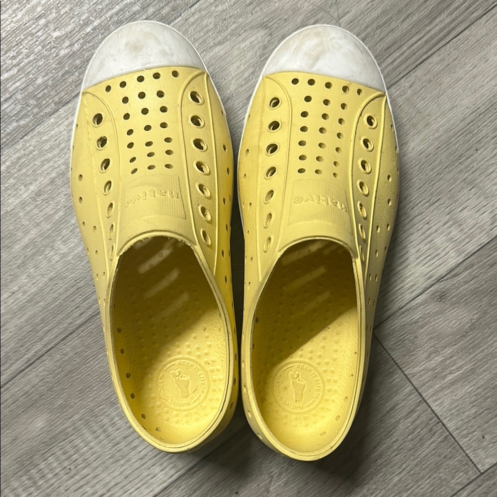 Yellow Slip-On Shoes